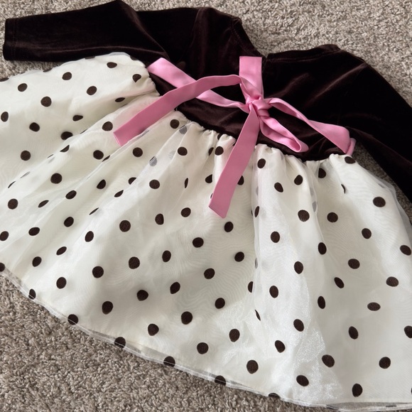 Jessica Ann long sleeve polka dot baby Girl's Dress Size 6-9 months - Picture 12 of 12